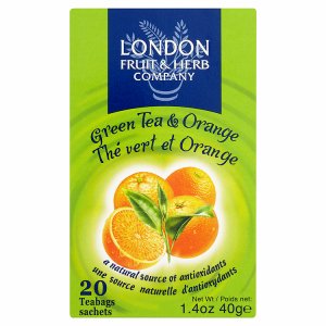 London Fruit & Herb Company Zelený čaj s příchutí pomeranče 20 sáčků 40g