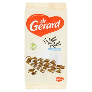 dr Gerard Oplatkové trubičky kakaové s náplní s příchutí smetany 160g