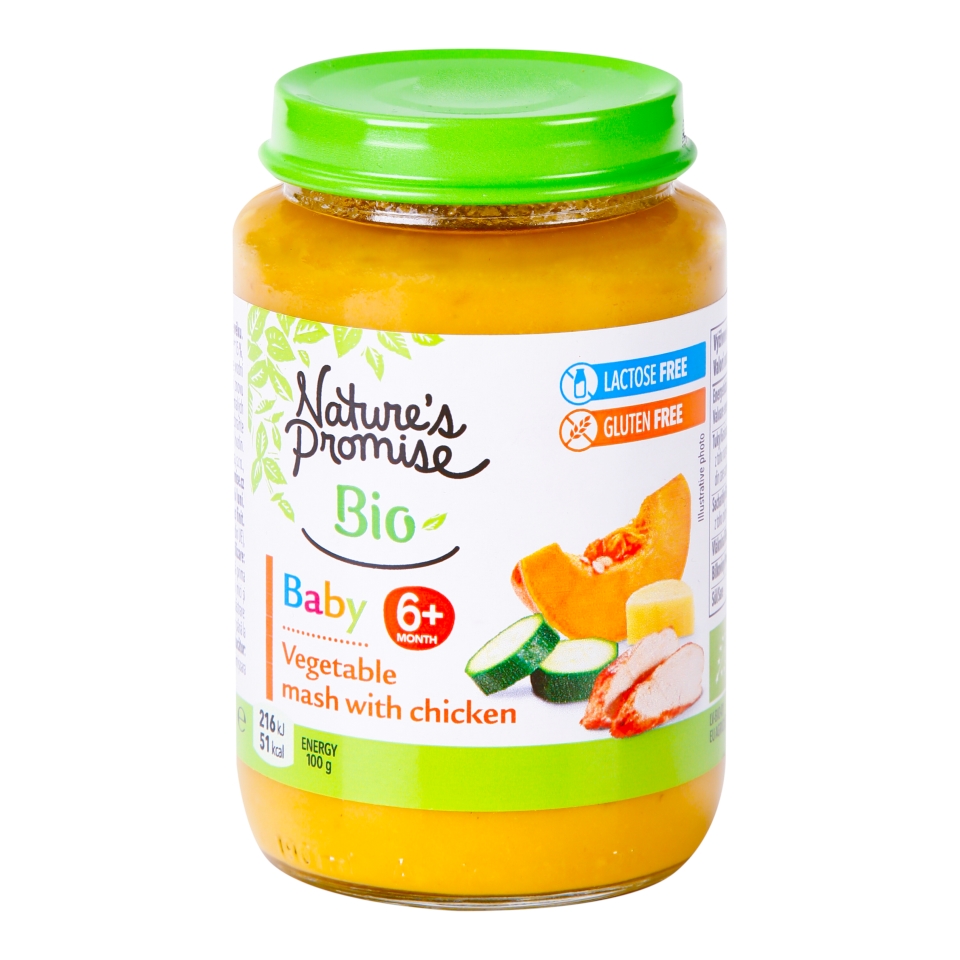 Nature's Promise Bio Baby Kuře s kaší a zeleninou 190g