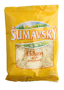 Šumavský eidam 45% strouh. polotvrdý sýr