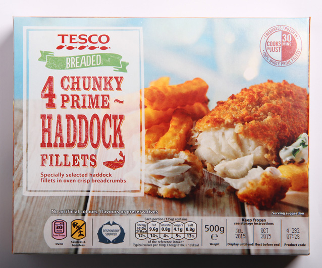 Tesco Breaded Haddock fillets
