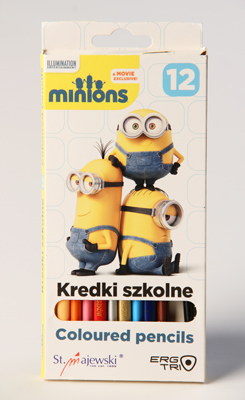 Pastelky Minions Kredki szkolne, 12 kusů