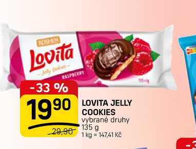 LOVITA JELLY COOKIES vybrané druhy 135 g