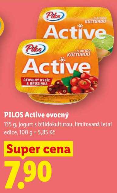 PILOS Active ovocný, 135 g
