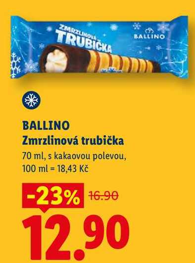 BALLINO Zmrzlinová trubička, 70 ml