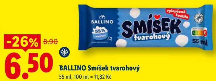 BALLINO Smíšek tvarohový, 55 ml