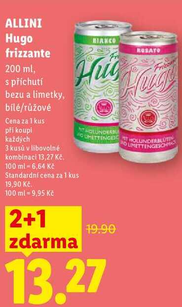ALLINI Hugo frizzante, 200 ml