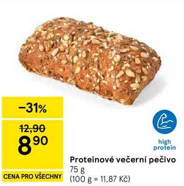 Proteinové večerní pečivo, 75 g