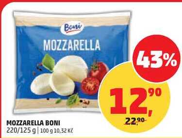 MOZZARELLA BONI, 220/125 g