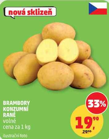 BRAMBORY KONZUMNÍ RANÉ, 1 kg