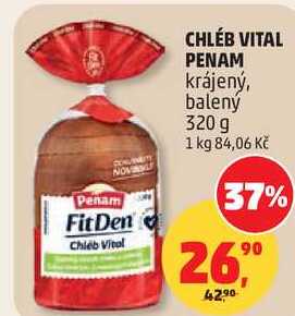 CHLÉB VITAL PENAM krájený, balený, 320 g 
