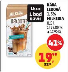 KÁVA LEDOVÁ 1,5% MILKERIA, 0,5 l