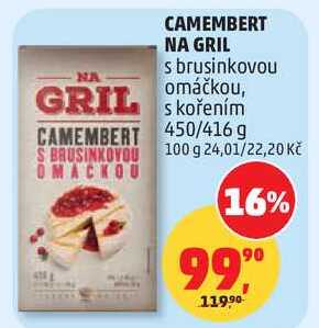 CAMEMBERT NA GRIL s brusinkovou omáčkou, 450/416 g 