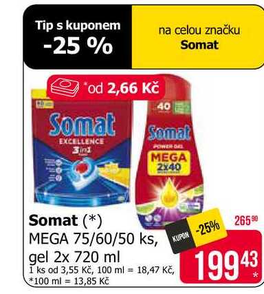 Somat gel 2x 720 ml 