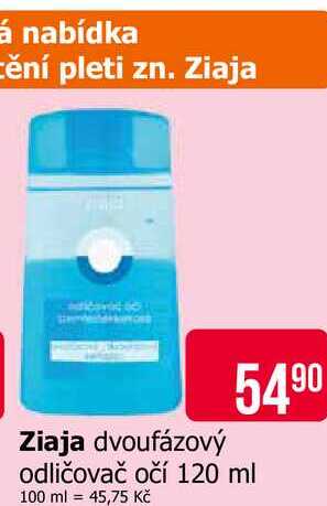 Ziaja dvoufázový odličovač očí 120 ml