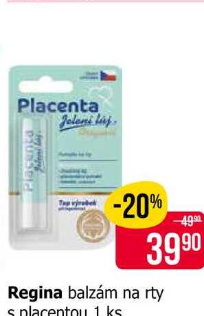 Regina balzám na rty s placentou 1 ks