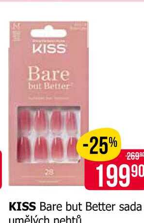 KISS Bare but Better sada umělých nehtů