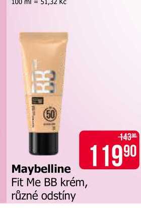 Maybelline Fit Me BB krém, různé odstíny