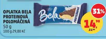 OPLATKA BELA PROTEINOVÁ POLOMÁČENÁ, 50 g  