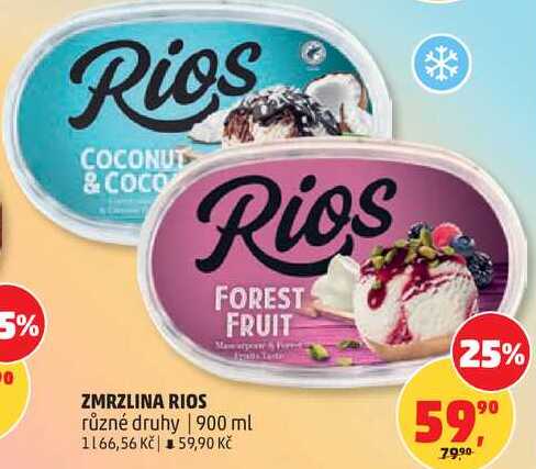 ZMRZLINA RIOS FOREST FRUIT různé druhy, 900 ml