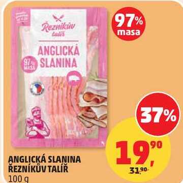 ANGLICKÁ SLANINA ŘEZNÍKŮV TALÍŘ, 100 g