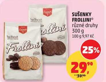 SUŠENKY FROLLINI různé druhy, 300 g