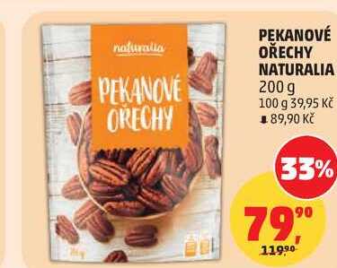 PEKANOVÉ OŘECHY NATURALIA, 200 g 