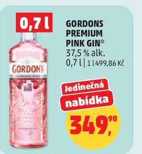 GORDON´S PREMIUM PINK GIN 37,5% alk., 0,7 l
