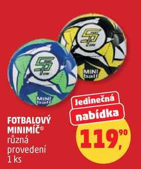 FOTBALOVÝ MINIMÍČ, 1 ks
