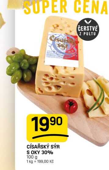 CÍSAŘSKÝ SÝR S OKY 30% 100 g