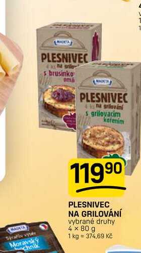 PLESNIVEC NA GRILOVÁNÍ vybrané druhy 4 x 80 g 