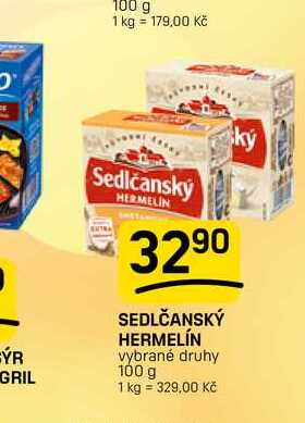 SEDLČANSKÝ HERMELÍN vybrané druhy 100 g