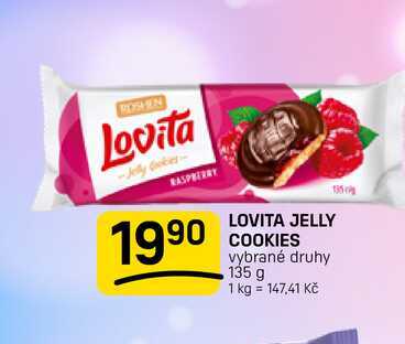 LOVITA JELLY COOKIES vybrané druhy 135 g