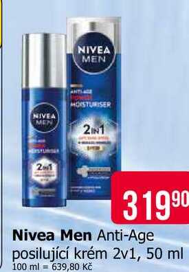 Nivea Men Anti-Age posilující krém 2v1, 50 ml