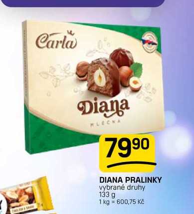 DIANA PRALINKY vybrané druhy 133 g