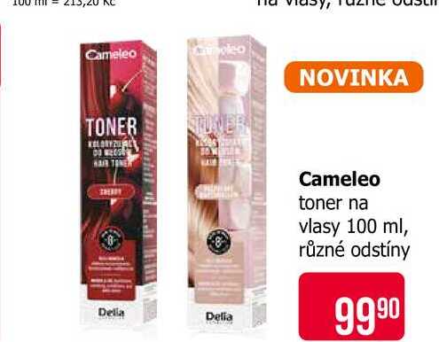 Cameleo toner na vlasy 100 ml, různé odstíny