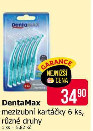 DentaMAX mezizubní kartáčky 6 ks, různé druhy