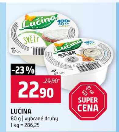 LUČINA 80 g vybrané druhy