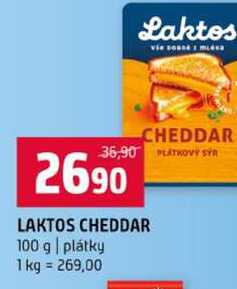 LAKTOS CHEDDAR 100 g plátky