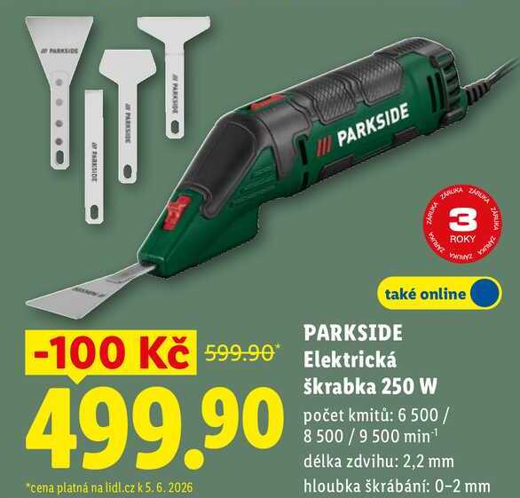 PARKSIDE Elektrická škrabka 250 W
