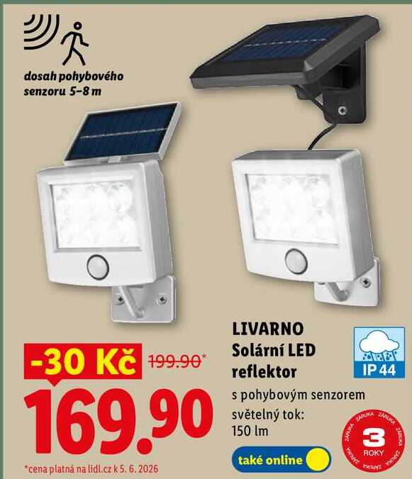 LIVARNO Solární LED reflektor  