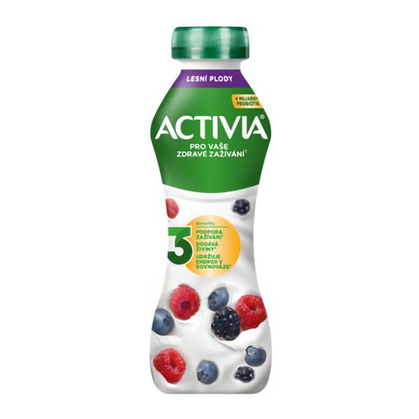 Activia Probiotický jogurtový nápoj lesní plody