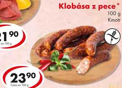 Klobása z pece, 100 g
