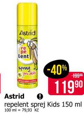 Astrid repelent sprej Kids 150 ml