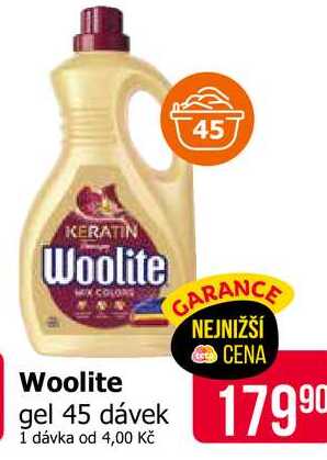 Woolite gel 45 dávek