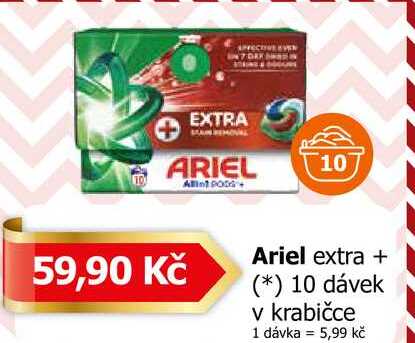 Ariel extra + 10 dávek v krabičce 