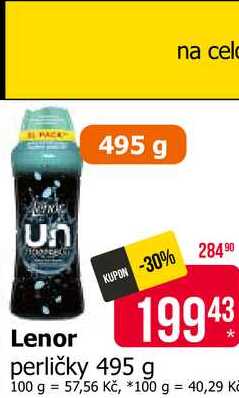 Lenor Unstoppables Vonné Perličky 495g, vybrané druhy