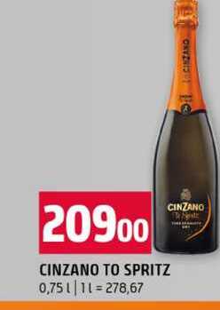 CINZANO TO SPRITZ 0,75l