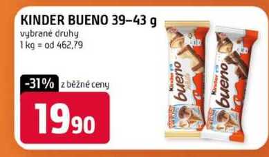KINDER BUENO 39-43g vybrané druhy