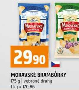 MORAVSKÉ BRAMBŮRKY 175 g vybrané druhy